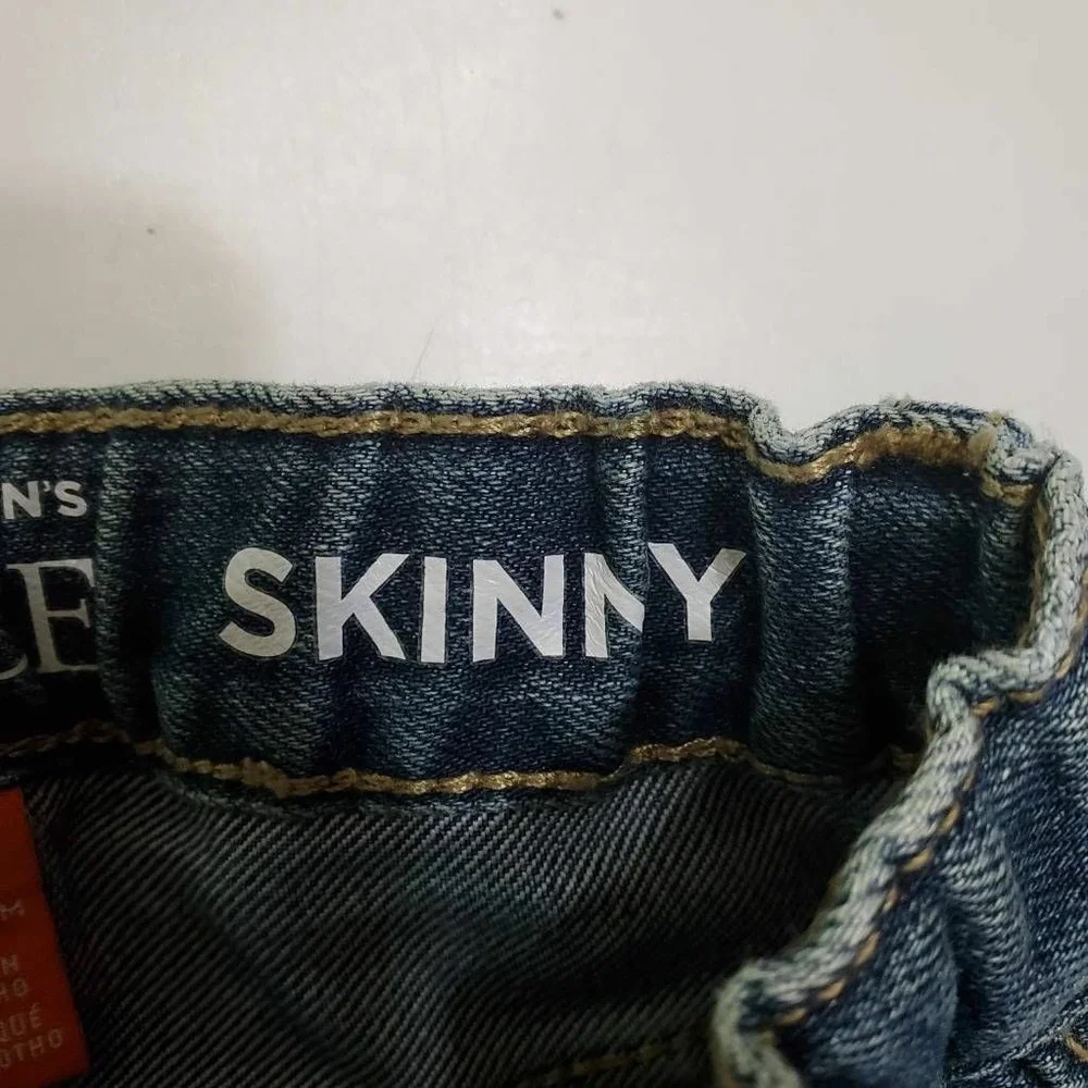 The Children's Place Unisex Skinny Jeans Blue Pockets Medium Wash Denim 12-18 M